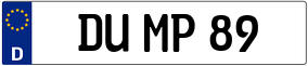 Trailer License Plate